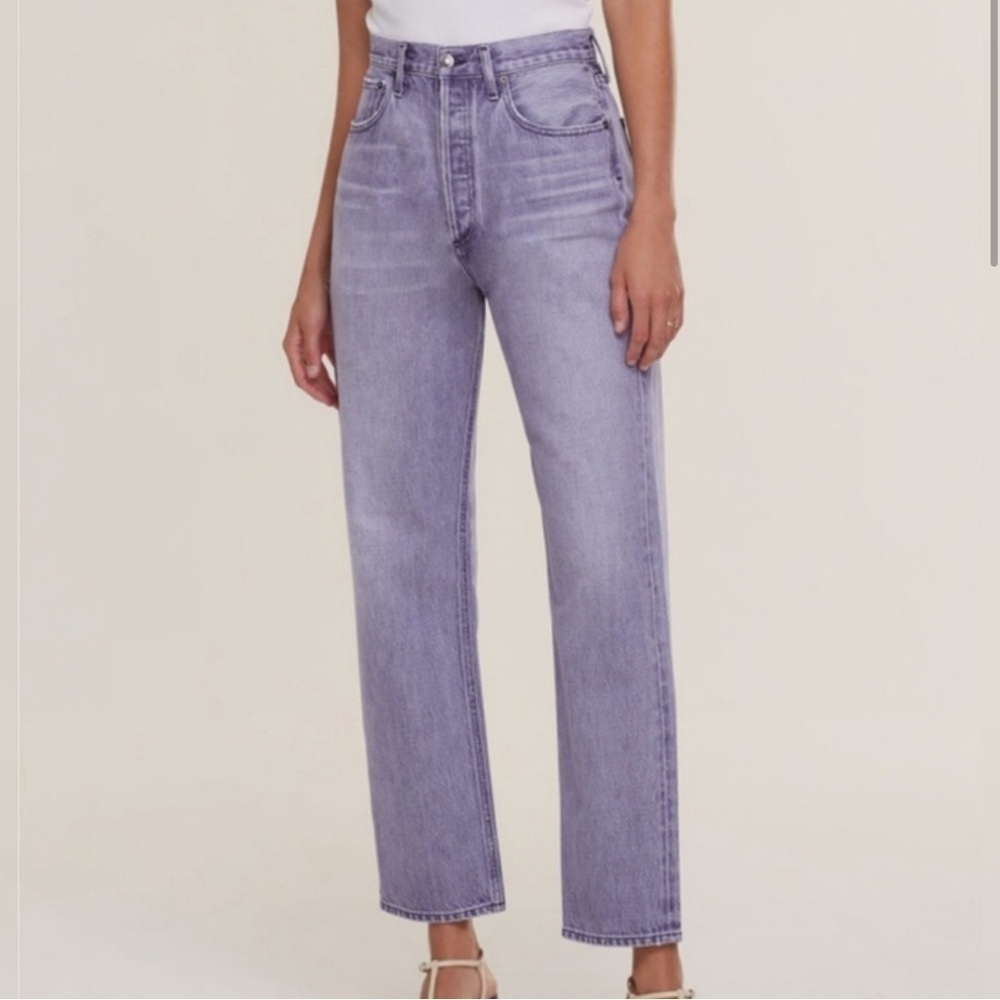 Agolde 90’s Pinch Waist Jean Ashberry Purple Size 23